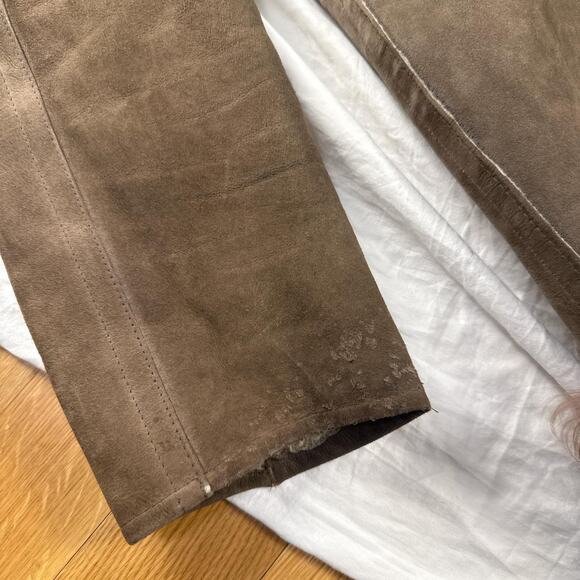 Vintage sueded afghan Sherpa penny lane belted trench faux fur coat - Picture 7 of 8